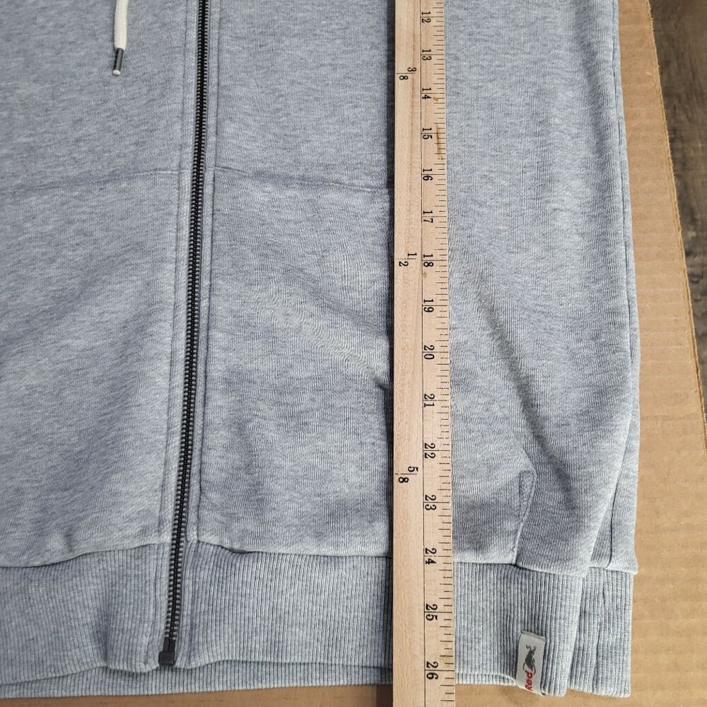 Red Bull Mens Size XL Full Zip Hooded Sweatshirt Jacket Soft Gray - Picture 6 of 7